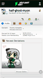 Mobile Screenshot of half-ghost-myon.deviantart.com