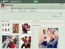 Tablet Screenshot of hunter-chan.deviantart.com