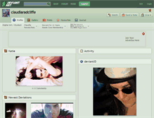 Tablet Screenshot of claudiaradcliffe.deviantart.com