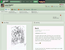 Tablet Screenshot of lone-wolf17.deviantart.com