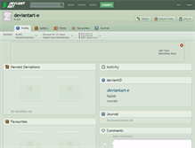 Tablet Screenshot of deviantart-e.deviantart.com