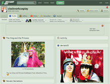 Tablet Screenshot of clockworkcosplay.deviantart.com