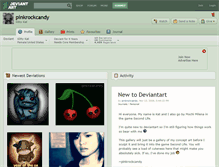 Tablet Screenshot of pinkrockcandy.deviantart.com