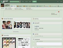 Tablet Screenshot of lupiixd.deviantart.com