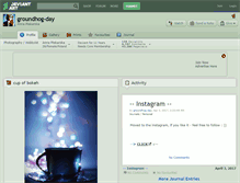 Tablet Screenshot of groundhog-day.deviantart.com