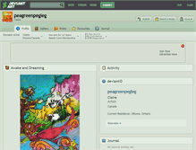 Tablet Screenshot of peagreenpegleg.deviantart.com