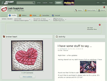 Tablet Screenshot of lost-suspicion.deviantart.com
