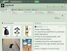 Tablet Screenshot of crazydiary86.deviantart.com