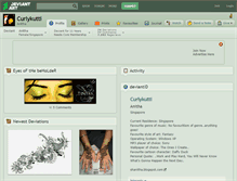 Tablet Screenshot of curlykutti.deviantart.com