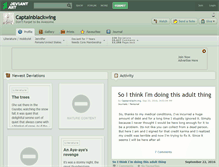 Tablet Screenshot of captainblackwing.deviantart.com