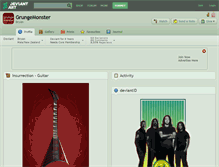 Tablet Screenshot of grungemonster.deviantart.com