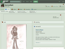 Tablet Screenshot of damnedspot.deviantart.com