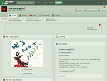 Tablet Screenshot of broken-angel-d.deviantart.com