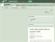 Tablet Screenshot of le-noodle.deviantart.com