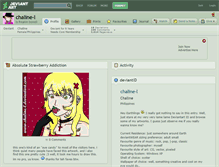 Tablet Screenshot of chaline-l.deviantart.com