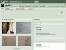 Tablet Screenshot of kitty2012.deviantart.com