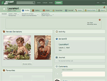 Tablet Screenshot of lauramori.deviantart.com