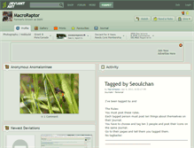 Tablet Screenshot of macroraptor.deviantart.com