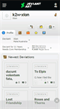 Mobile Screenshot of k2w-xion.deviantart.com