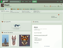 Tablet Screenshot of bisquet.deviantart.com