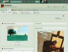 Tablet Screenshot of burton24.deviantart.com