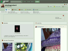 Tablet Screenshot of ladydragonsbard.deviantart.com