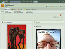 Tablet Screenshot of malibudread.deviantart.com