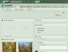 Tablet Screenshot of leecynthia.deviantart.com