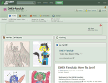 Tablet Screenshot of dmfa-fanclub.deviantart.com