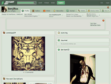 Tablet Screenshot of benjirox.deviantart.com