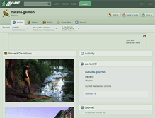 Tablet Screenshot of natalia-gavrish.deviantart.com