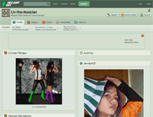 Tablet Screenshot of liv-the-musician.deviantart.com