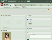 Tablet Screenshot of iscribble.deviantart.com