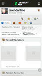 Mobile Screenshot of calendanime.deviantart.com