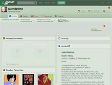 Tablet Screenshot of calendanime.deviantart.com