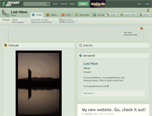 Tablet Screenshot of lost-wave.deviantart.com