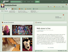 Tablet Screenshot of knottygurldreds.deviantart.com