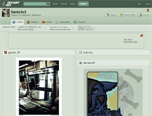 Tablet Screenshot of dante3o3.deviantart.com