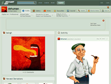 Tablet Screenshot of dehuman.deviantart.com
