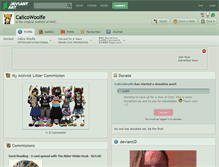 Tablet Screenshot of calicowoolfe.deviantart.com