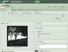 Tablet Screenshot of meloe.deviantart.com
