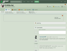 Tablet Screenshot of evilkitty-kat.deviantart.com