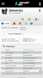 Mobile Screenshot of grimm-fox.deviantart.com