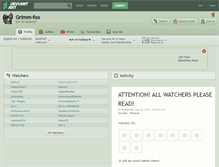 Tablet Screenshot of grimm-fox.deviantart.com