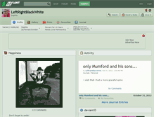 Tablet Screenshot of leftrightblackwhite.deviantart.com