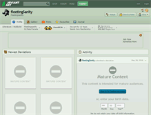 Tablet Screenshot of fleetingsanity.deviantart.com