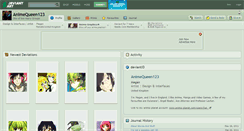 Desktop Screenshot of animequeen123.deviantart.com