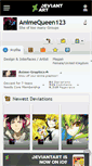 Mobile Screenshot of animequeen123.deviantart.com
