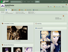 Tablet Screenshot of mysticphotos.deviantart.com