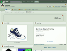 Tablet Screenshot of mobber.deviantart.com